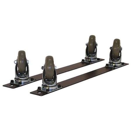 Plate Caster Kit, Polyurethane, 275 lb, PK4 MPN:TLC-4ELQS