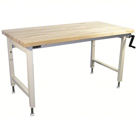 Workstation, Ergo, Solid Maple, Lt Beige MPN:ELH6030M-H11