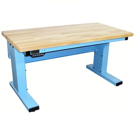 Workstation, Adjust, Solid Maple, Lt Blue MPN:MVSII6030M-L14
