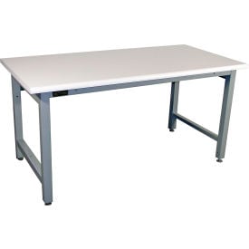 Pro-Line Adjustable Height HD Workbench Laminate Safety Edge Top 60