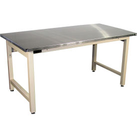 Pro-Line Mobile Workbench with Stainless Steel Top Square Edge 60