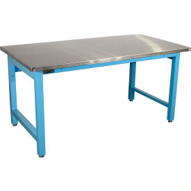 Pro-Line Mobile Workbench with Stainless Steel Top Square Edge 72
