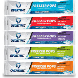 Overtime™ Electrolyte Replacement Freezer Pops 5 Flavor Variety Pack 3 oz. 150/Case 40-SFREEZERPOPS