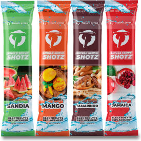 Tiempo Extra™ Electrolyte Replacement Drink Mix 4 Latin Inspired Flavors 0.25 oz. 400/Case TE400-SINGLESERVE