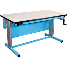 Pro-Line 72 X 30 EL7230ESD-L14 Ergoline Hand Crank Height Adjustable Workbench ESD Laminate Top EL7230ESD-L14