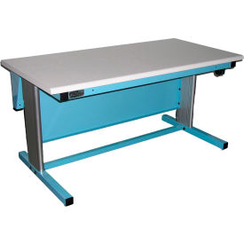 Pro-Line Ergoline Electric Height Adj. Workbench Rolled Edge ESD Laminate Top 72