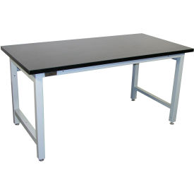Pro-Line Adjustable Height Heavy Duty Workbench Chem-Guard Square Edge 60