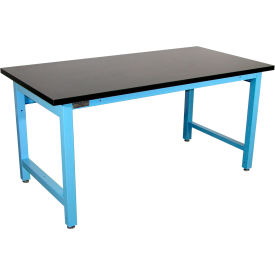 Pro-Line Adjustable Height Heavy Duty Workbench Chem-Guard Square Edge 60
