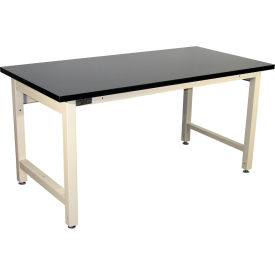 Pro-Line Adjustable Height Heavy Duty Workbench Chem-Guard Square Edge 72