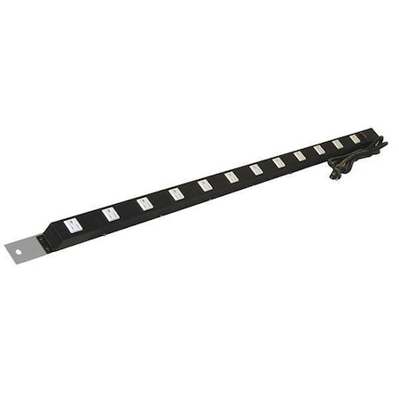 Power Strip, 12 Outlet(s) 6 ft., Gray MPN:ES48/ESMR72-A31
