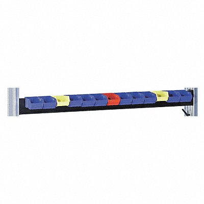 Bin Rail 72 W x 1/1/2002 D x 6 H Black MPN:DNBH72 Bin Rail 72 W x 1/1/2002 D x 6 H Black MPN:DNBH72