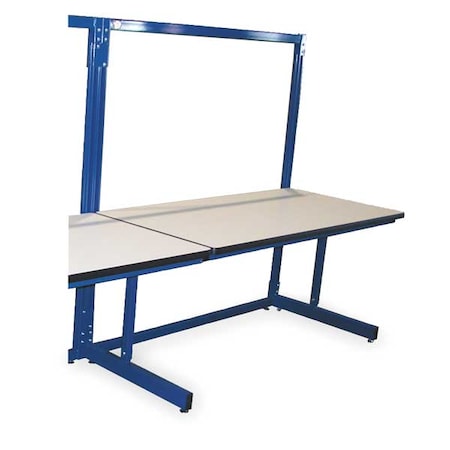 Bolted One Sided Configurable Workstation, ESD Laminate, 72 in W, 30 in to 36 in Height, 750 lb MPN:B7230SAC