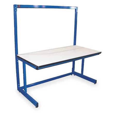 Bolted Workstation, ESD Laminate, 72 in W, 30 in to 36 in Height, 750 lb, Cantilever MPN:B7230SSC