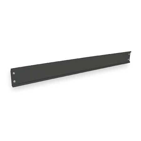 Bin Rail, 60 W x 1/1/2002 D x 5 H, Black MPN:BBH60