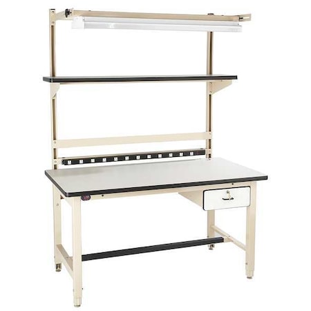 Bolted Workstation, Laminate, 60