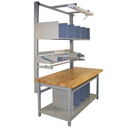 Bolted Packaging Work Benches, Butcher Block, 60