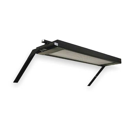 Overhead Light/Frame, 72Wx24Dx24 H, Black MPN:BOLF72