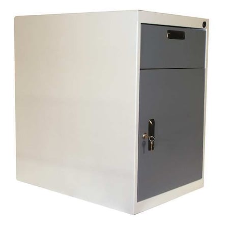 Cabinet Pedestal, 26Wx26Dx26H, White/Blue MPN:C1-6-SDR26-627-607