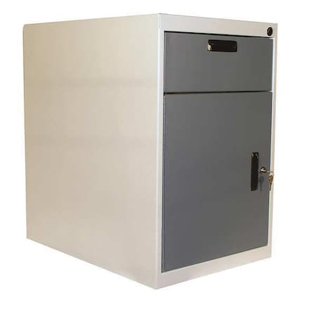 Cabinet Pedestal, 26Wx26Dx26H, White/Blue MPN:C1-6SDL26-627-607