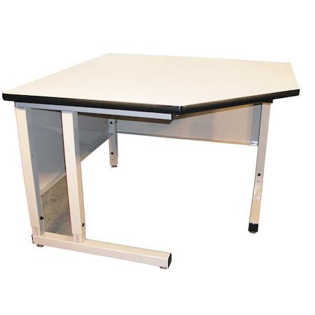 Corner Workbench, ESD Laminate, 48 in W, 30 in Height, 750 lb, Cantilever MPN:CCU30ESD-H11