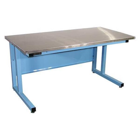 Workstation, Stainless Steel, Lt Blue MPN:CHD6030S-L14