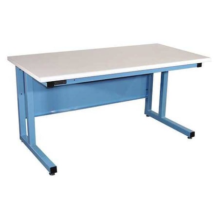 Workstation, Plastic, Rolled Edge, Blue MPN:CHD7230P-L14-SW806-PF90