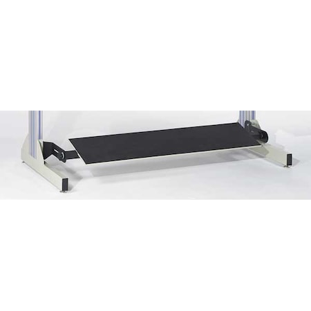 Foot Rest, 60 W x 12 D x 2 H, Beige/Black MPN:DNFR60