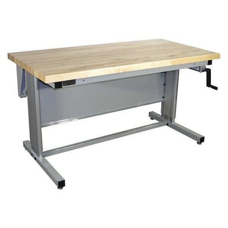 Workstation, Ergo, Solid Maple, Lt Gray MPN:EL6030M-A31