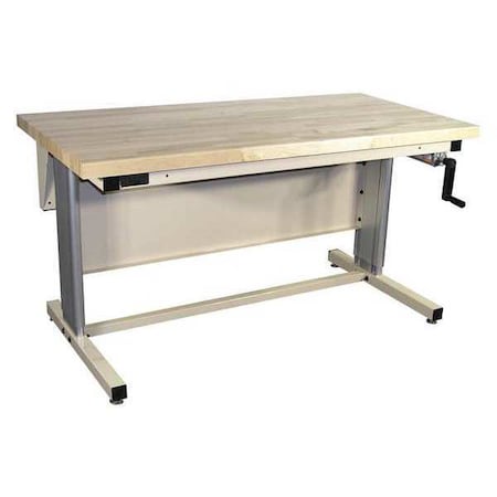 Workstation, Ergo, Solid Maple, Lt Beige MPN:EL6030M-H11