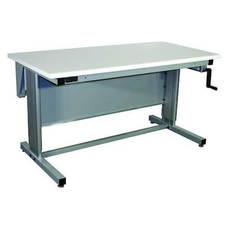 Workstation, Ergo, Plastic, Roll Edge, Gray MPN:EL6030P-A31-SW806-PF90