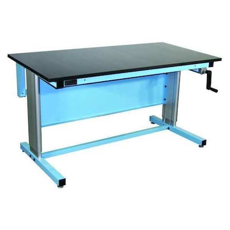 Workstation, Ergo, Epoxy Resin, Lt Blue MPN:EL7230E-L14