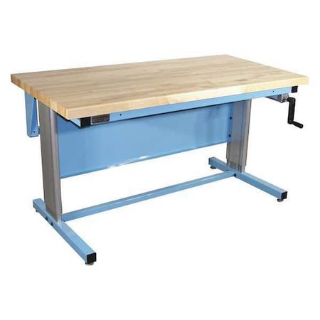 Workstation, Ergo, Solid Maple, Lt Blue MPN:EL7230M-L14