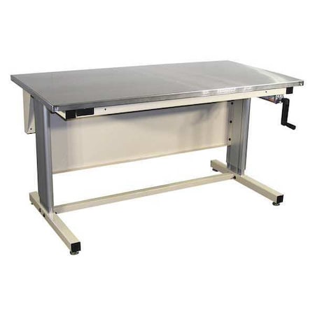 Workstation, Ergo, Stainless Steel, Beige MPN:EL7230S-H11