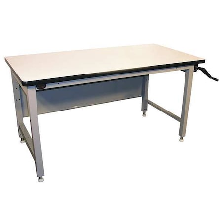 Hand Crank Ergo-line Heavy Duty Work Bench, Laminate, 60