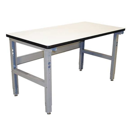 Bolted Workbench, Laminate, 60 in W, 30 in to 36 in Height, 850 lb, Straight MPN:IWB6030C