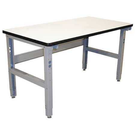 Bolted Workbench, Laminate, 60 in W, 30 in to 36 in Height, 850 lb, Straight MPN:IWB6030P