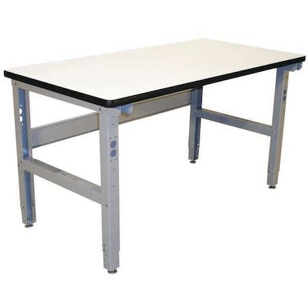 Bolted Workbench, Laminate, 60 in W, 30 in to 36 in Height, 850 lb, Straight MPN:IWB6036C