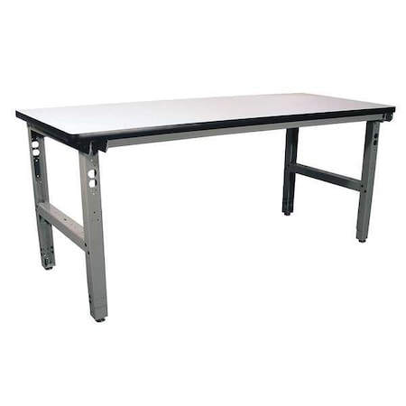 Bolted Workbench, Laminate, 72 in W, 30 in to 36 in Height, 850 lb, Straight MPN:IWB7230P