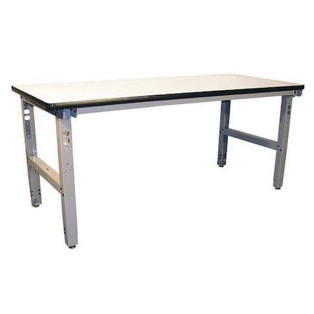 Bolted Workbench, Laminate, 72 in W, 30 in to 36 in Height, 850 lb, Straight MPN:IWB7236P