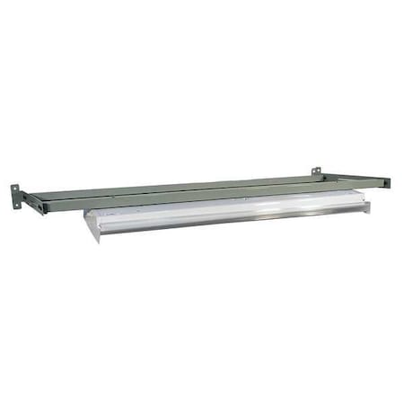 Overhead Light/Frame, 72W x 26D x 5H, Gray MPN:IWBOLF72