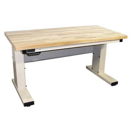 Workstation, Adjust, Solid Maple, Lt Beige MPN:MVSII6030M-H11