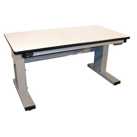 Electric Workbench, Laminate, 60 in W, 30-1/2 in to 46-1/2 in Height, 1, 000 lb, Cantilever MPN:MVSII6030P-A31