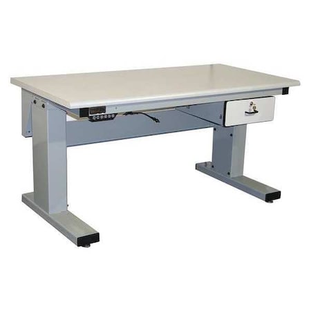 Workstation, Adj, Plast., Rolled Edge, Gray MPN:MVSII6030P-A31-SW806-PF90