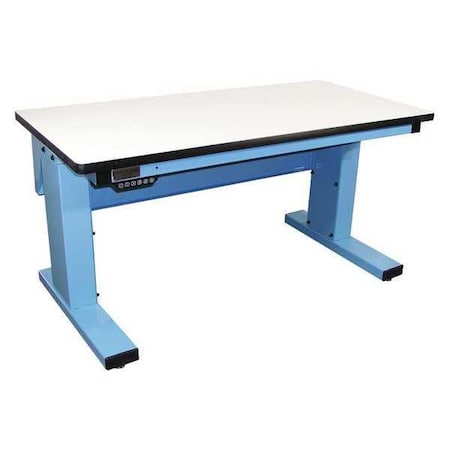 Workstation, Adjust, Plastic, Lt Blue MPN:MVSII6030P-L14-SW806-BLT