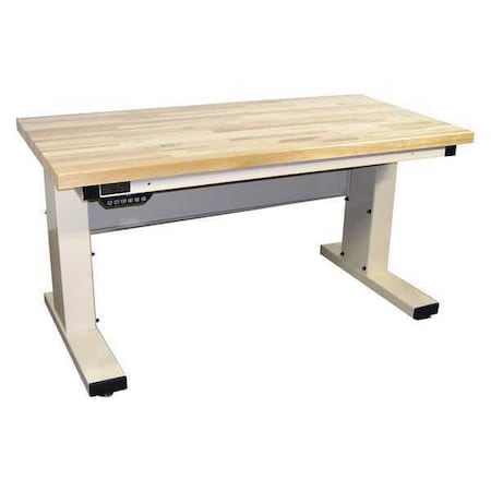 Workstation, Adjust, Solid Maple, Lt Beige MPN:MVSII7230M-H11