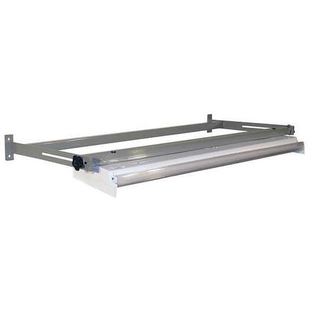 Overhead Light/Frame, 72W x 12D x 6H, Gray MPN:OLF72-A31
