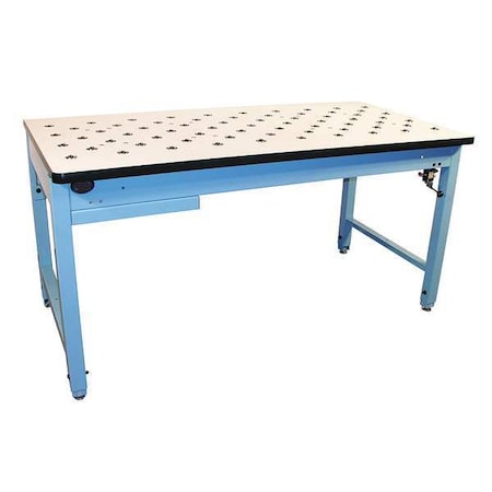 Bolted Workbench, Laminate, 60 in W, 30 in to 36 in Height, 800 lb, Straight MPN:RT6030-FC-HD-C
