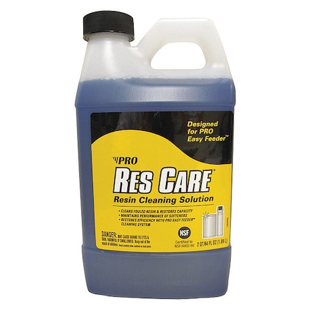 Water Softener Cleaner, Res Care, Removes Calcium, Concentrated, Liquid, 64 oz Bottle MPN:RK64N