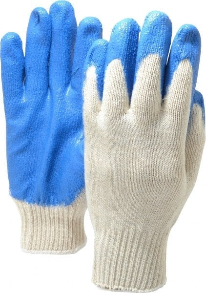 General Purpose Work Gloves: Large, Latex Coated, Cotton Blend MPN:39-C120/L