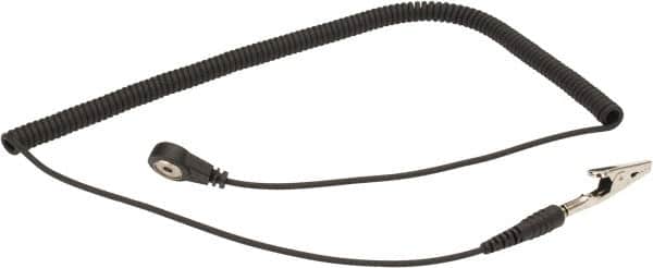 Grounding Cords, Cord Type: Coiled Cord , Anti-Static Equipment Compatibility: Grounding Wrist Strap , Resistor: Yes , Snap Fastener Size: 10.0  MPN:PS-10WSCC